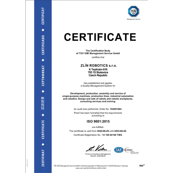 Certificat ISO 9004
